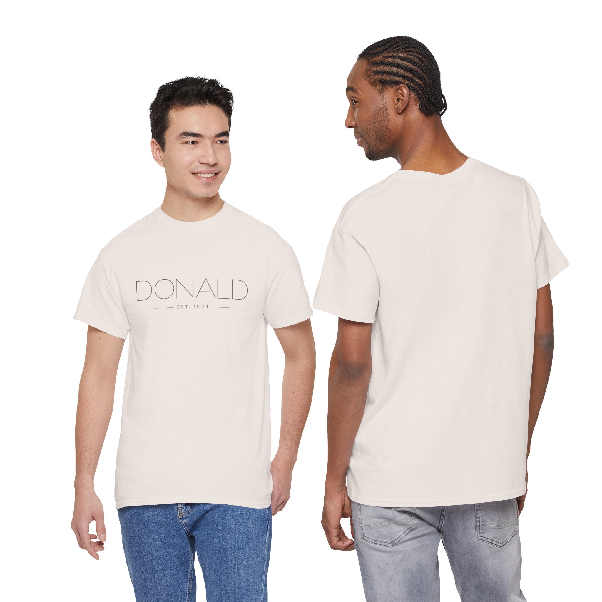 Minimalist Donald Theme Park T-Shirt — Retro Donald Duck Design