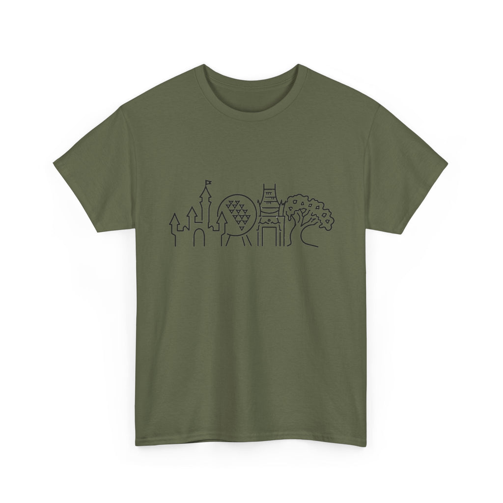 All Four Parks Theme T-Shirt — Park Hopping Tee