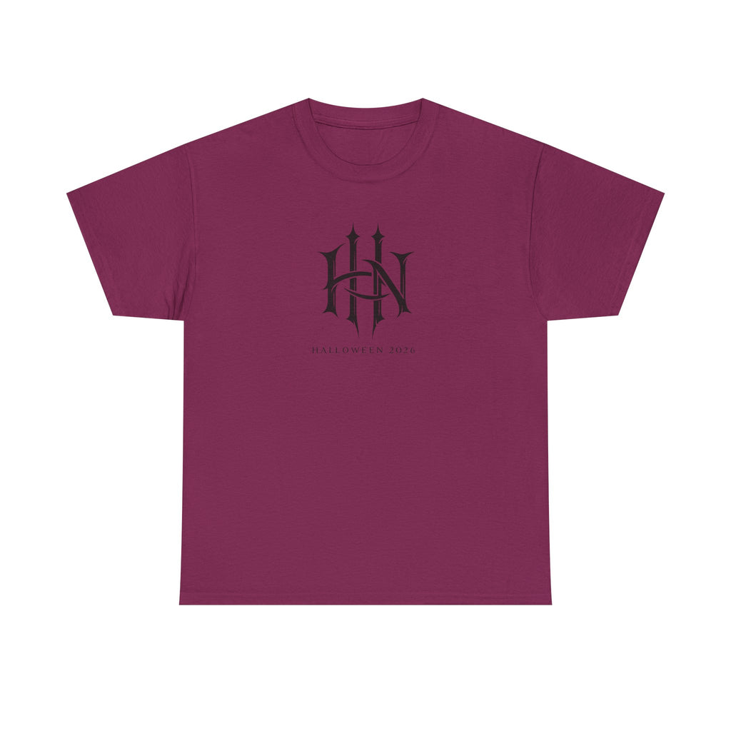 Horror Nights Tee — Gothic Emblem T-Shirt for Universal Studios Halloween Event