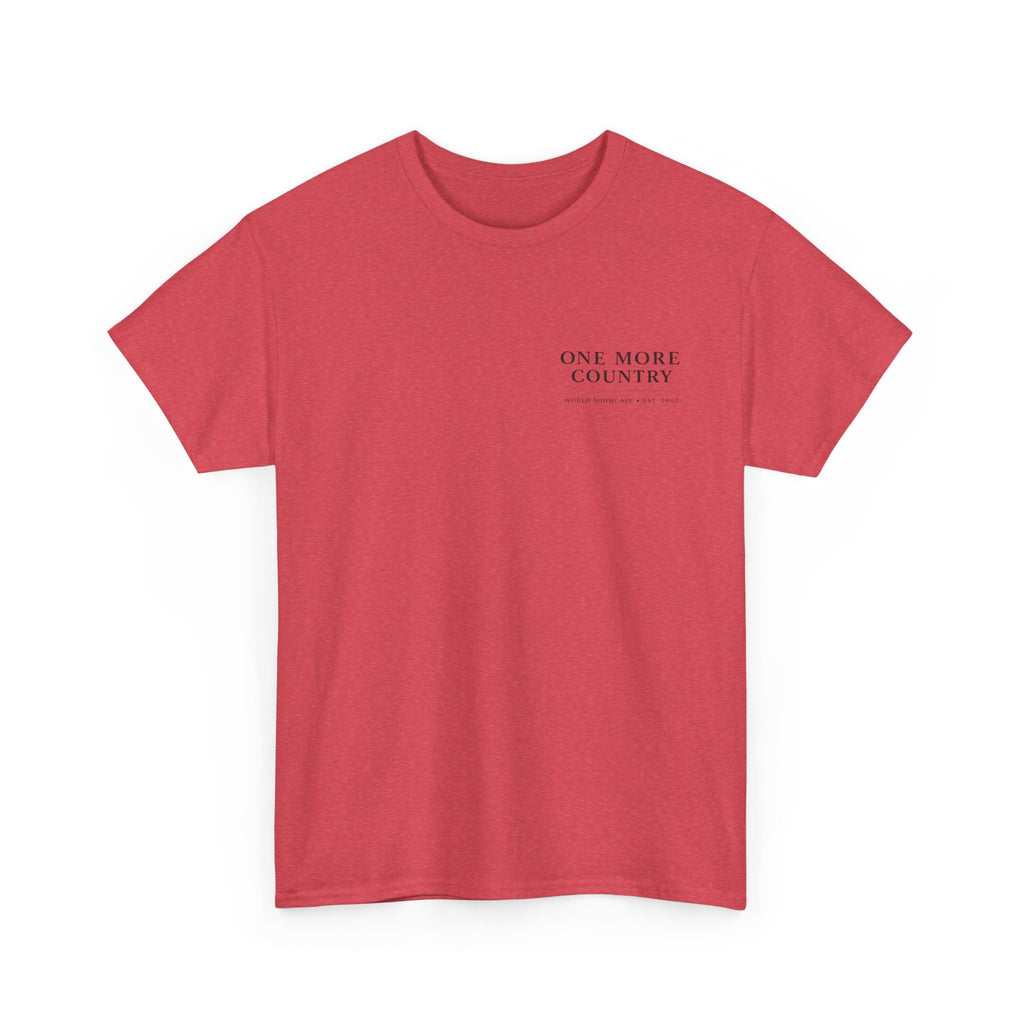 Drinking Around the World Theme Park Tee — "One More Country" Travel Bar Shirt