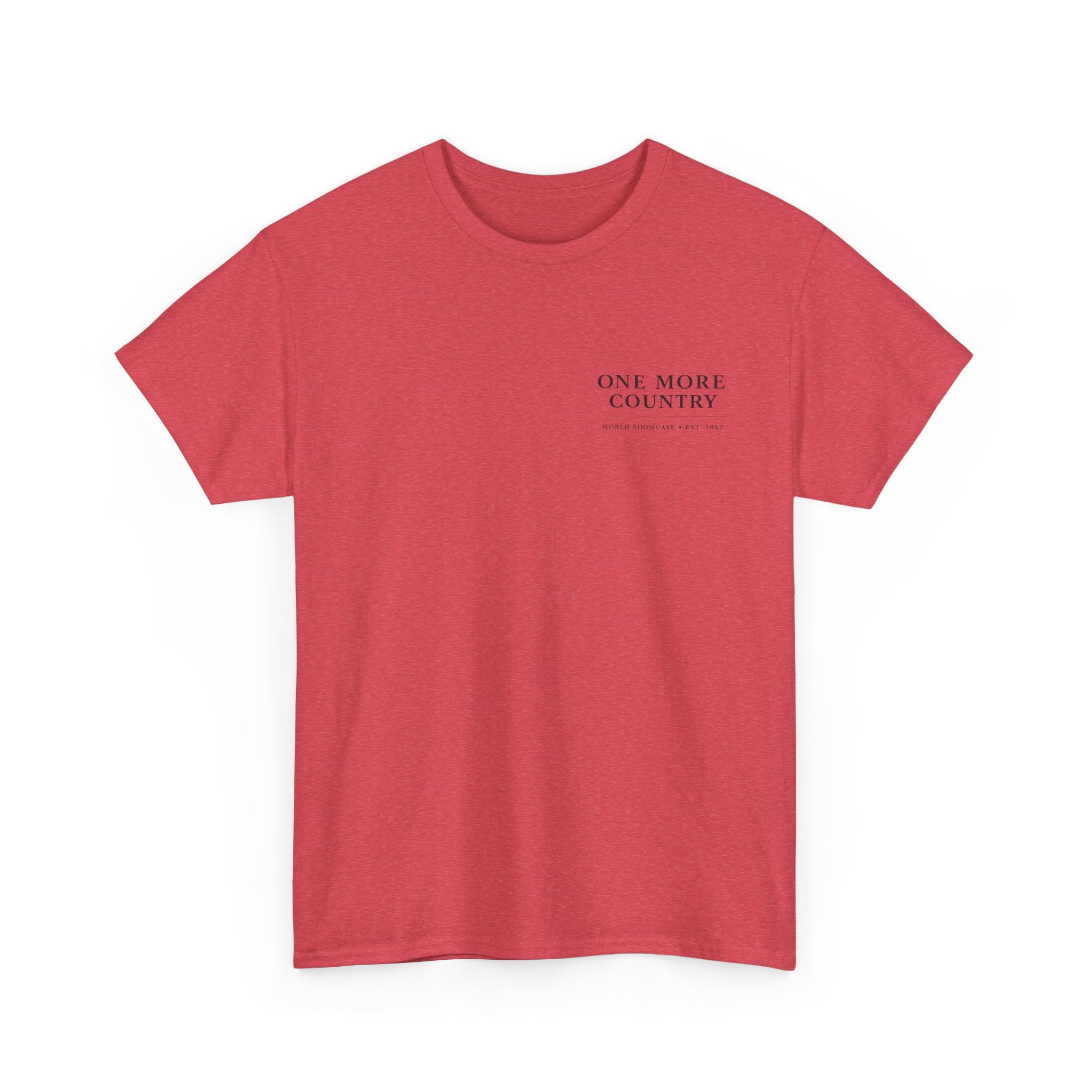 Drinking Around the World Theme Park Tee — "One More Country" Travel Bar Shirt