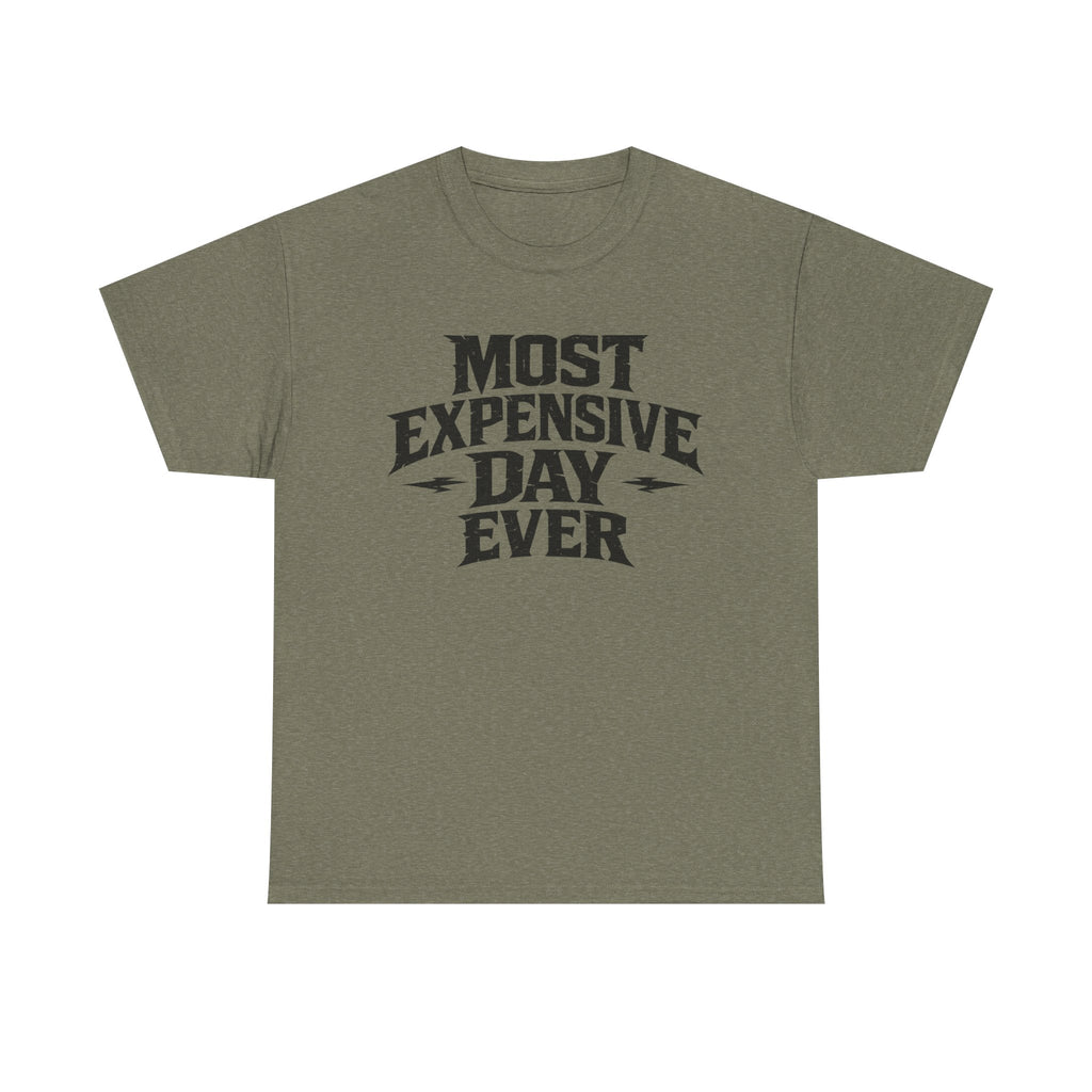 Theme Park Tee — "Most Expensive Day Ever" Graphic Shirt