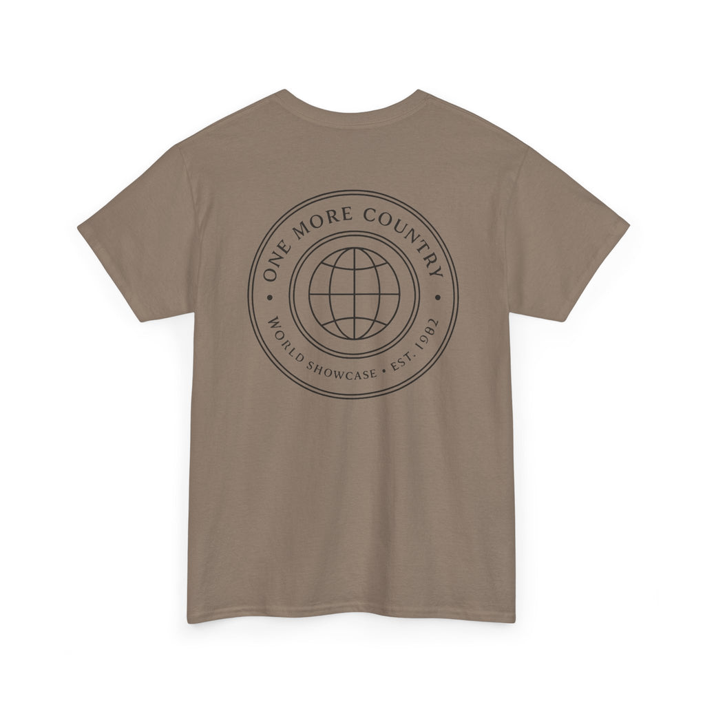 Drinking Around the World Theme Park Tee — "One More Country" Travel Bar Shirt