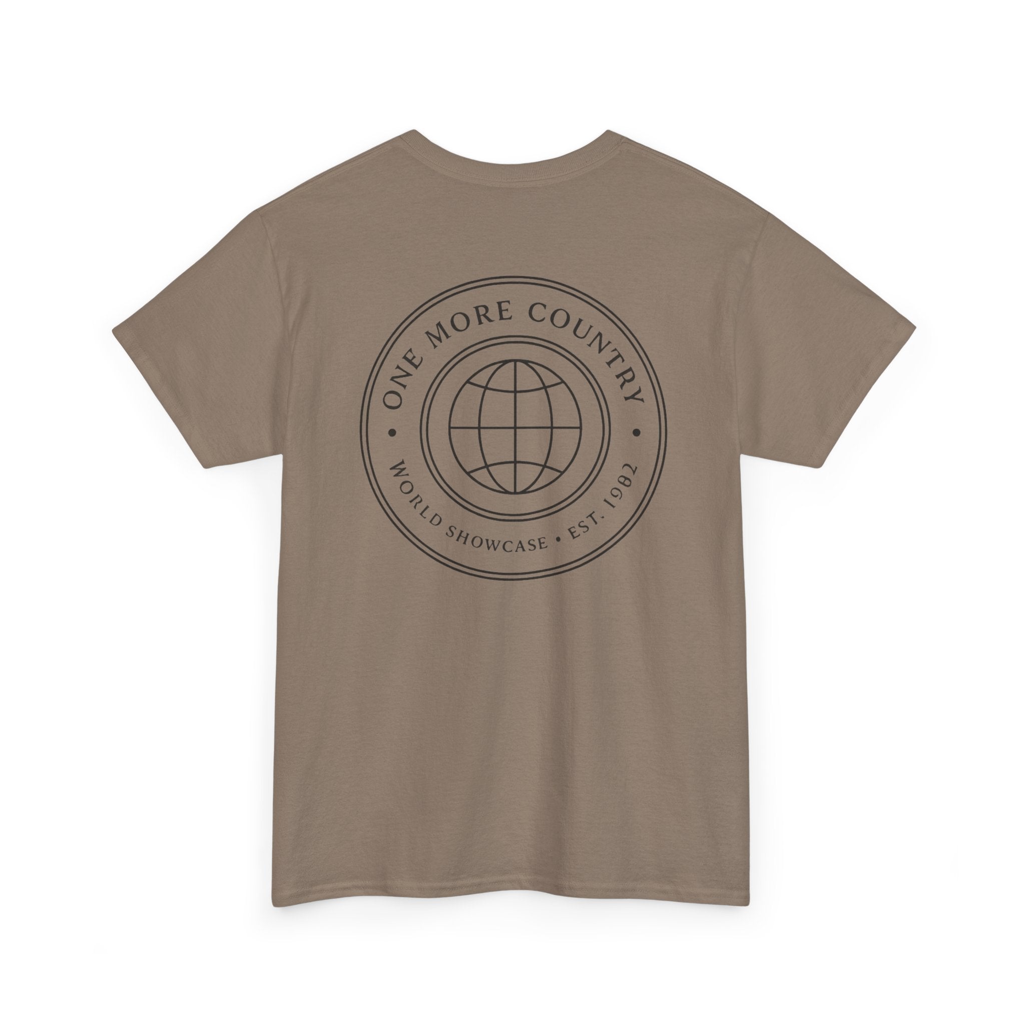 Drinking Around the World Theme Park Tee — "One More Country" Travel Bar Shirt