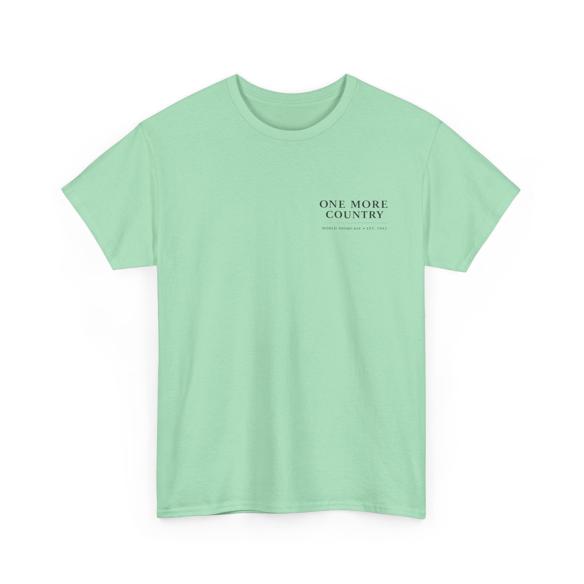Drinking Around the World Theme Park Tee — "One More Country" Travel Bar Shirt