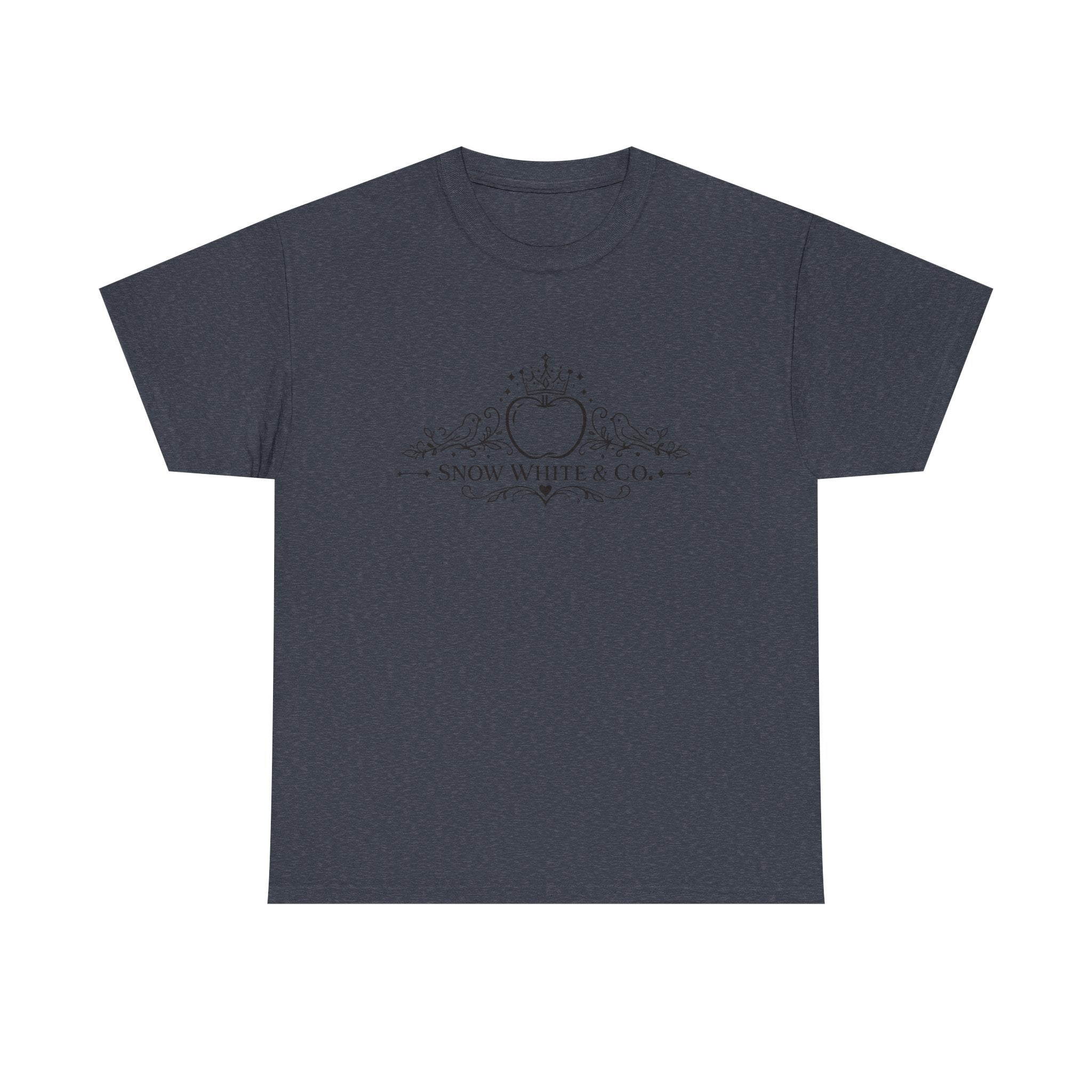 Snow White & Co. Vintage Logo Tee — Elegant Fairy Tale Graphic T-Shirt