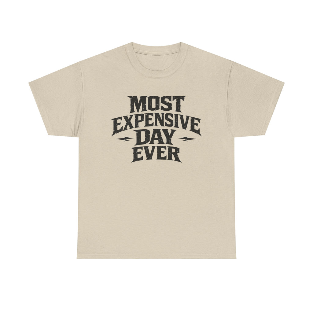 Theme Park Tee — "Most Expensive Day Ever" Graphic Shirt