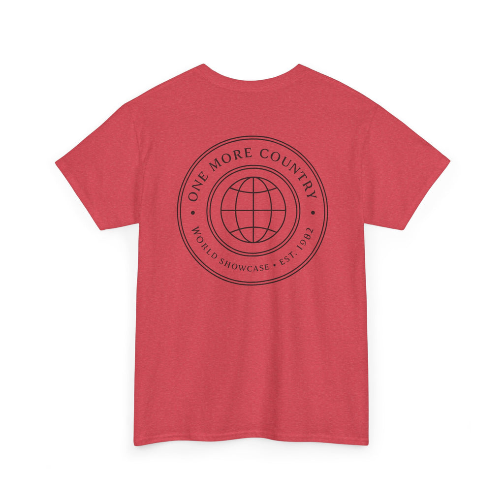 Drinking Around the World Theme Park Tee — "One More Country" Travel Bar Shirt