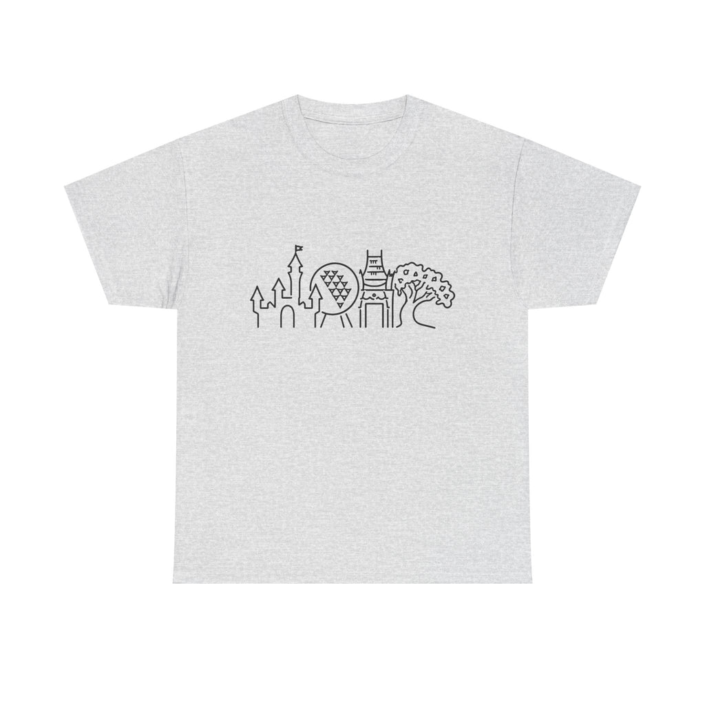 All Four Parks Theme T-Shirt — Park Hopping Tee