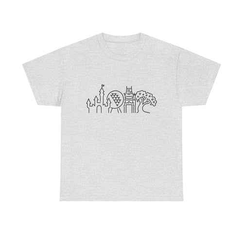 All Four Parks Theme T-Shirt — Park Hopping Tee
