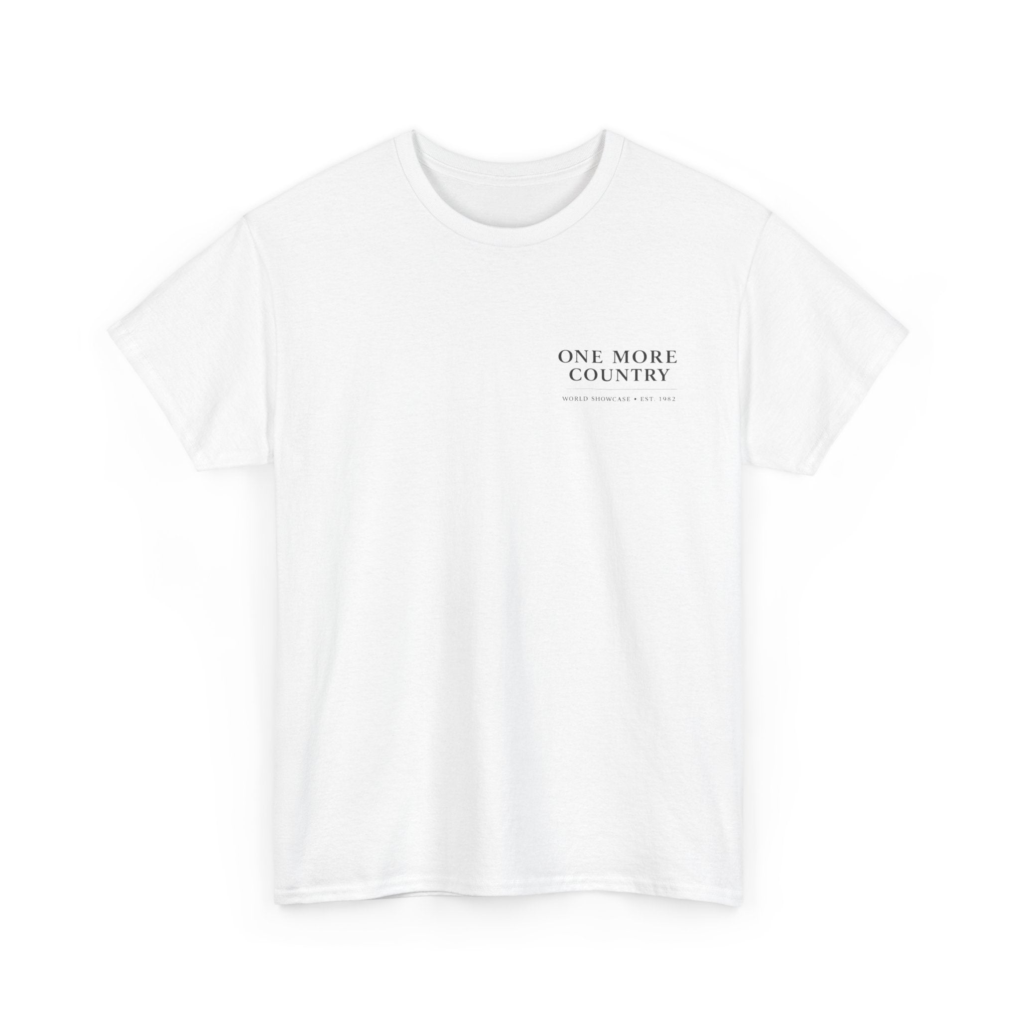Drinking Around the World Theme Park Tee — "One More Country" Travel Bar Shirt