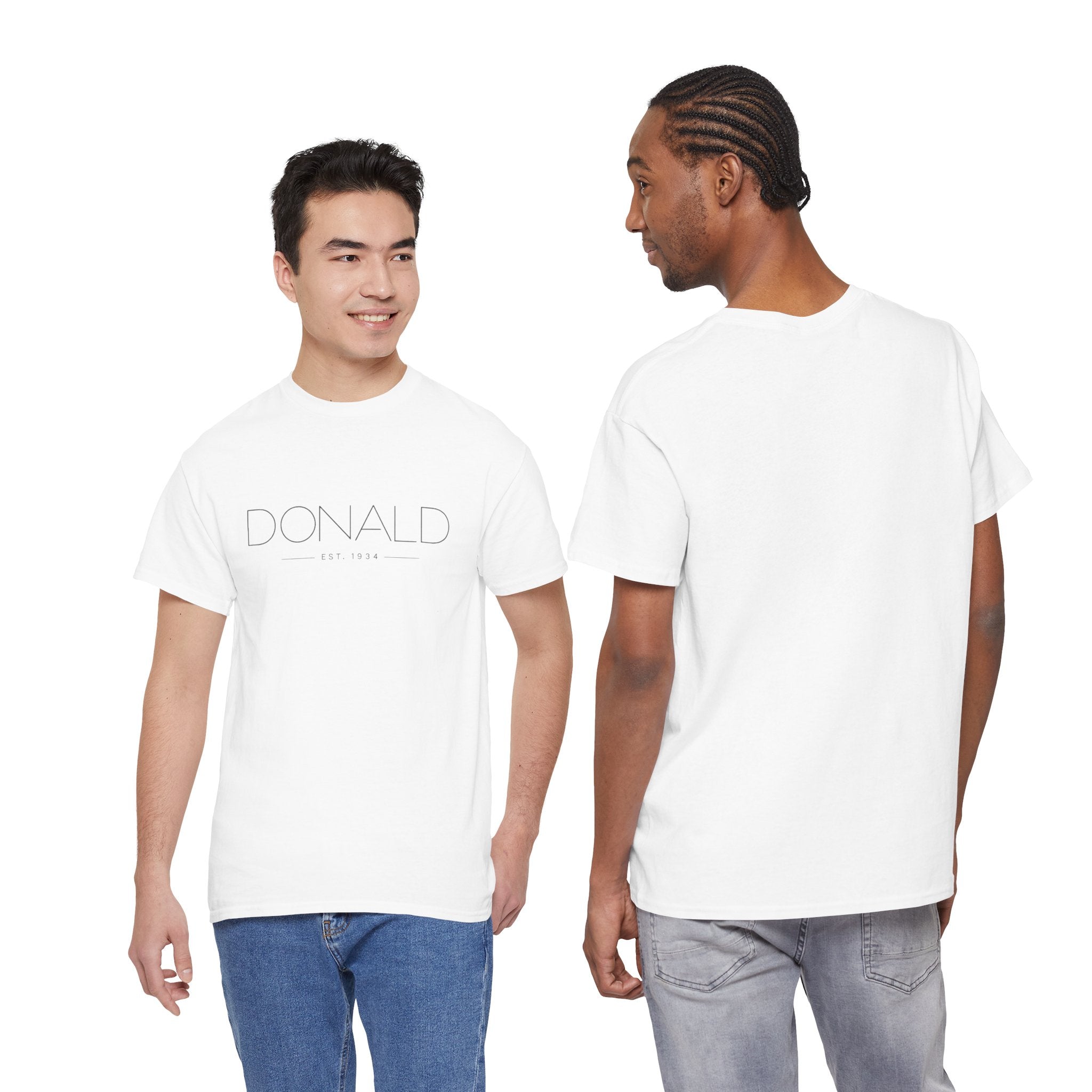 Minimalist Donald Theme Park T-Shirt — Retro Donald Duck Design