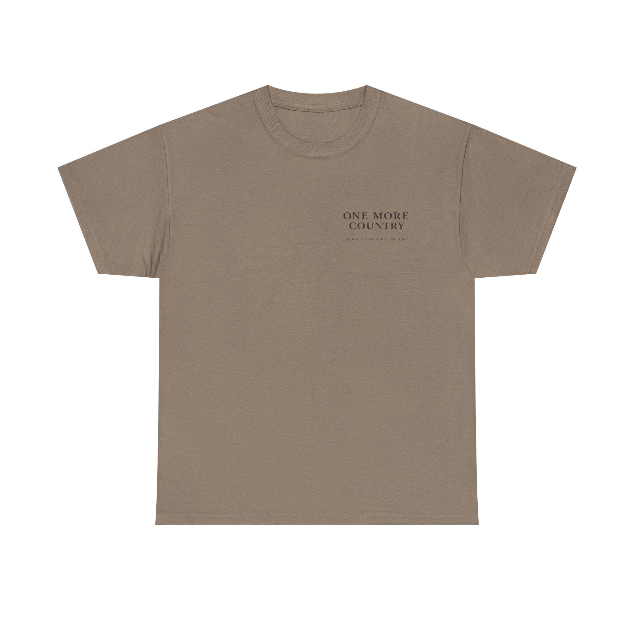 Drinking Around the World Theme Park Tee — "One More Country" Travel Bar Shirt