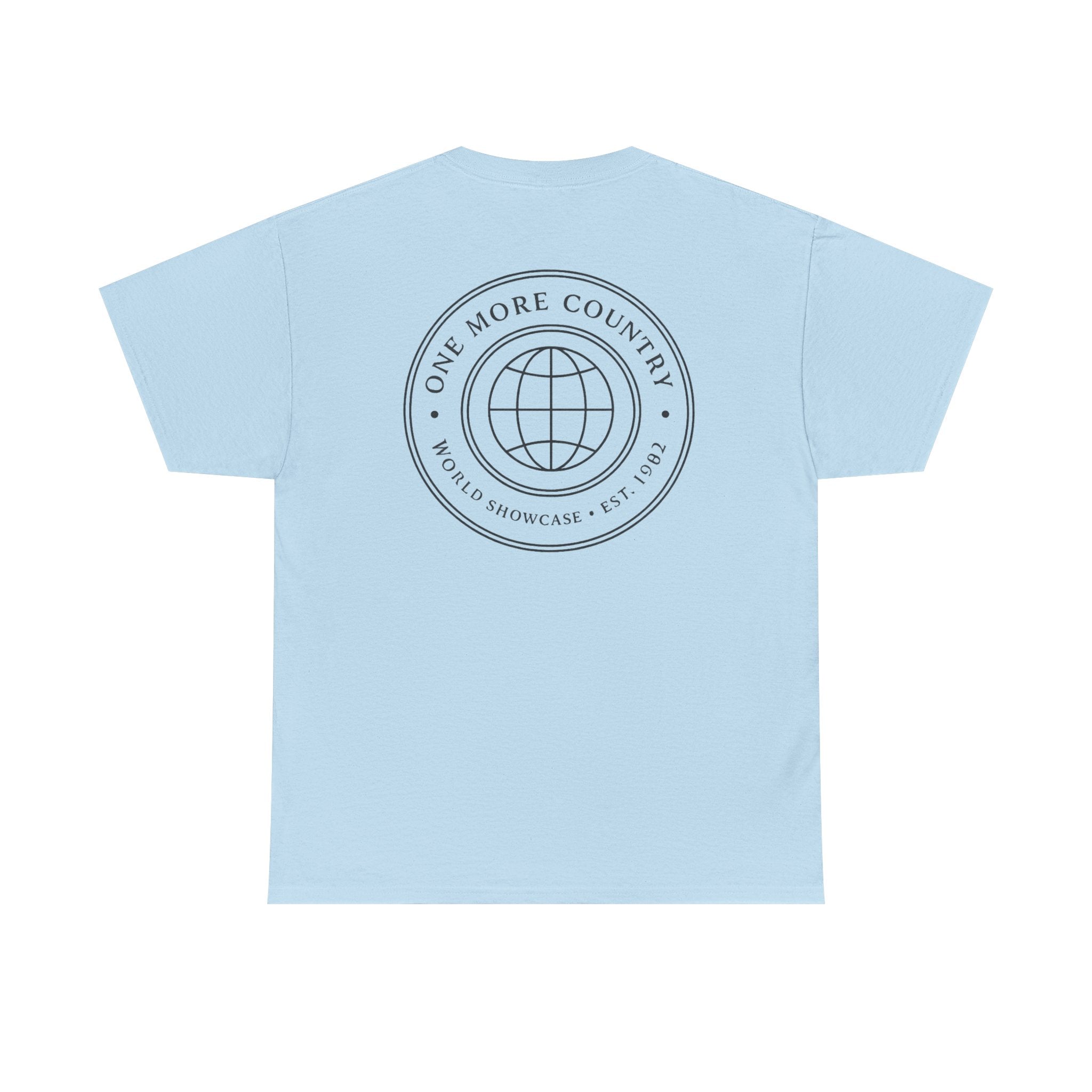 Drinking Around the World Theme Park Tee — "One More Country" Travel Bar Shirt