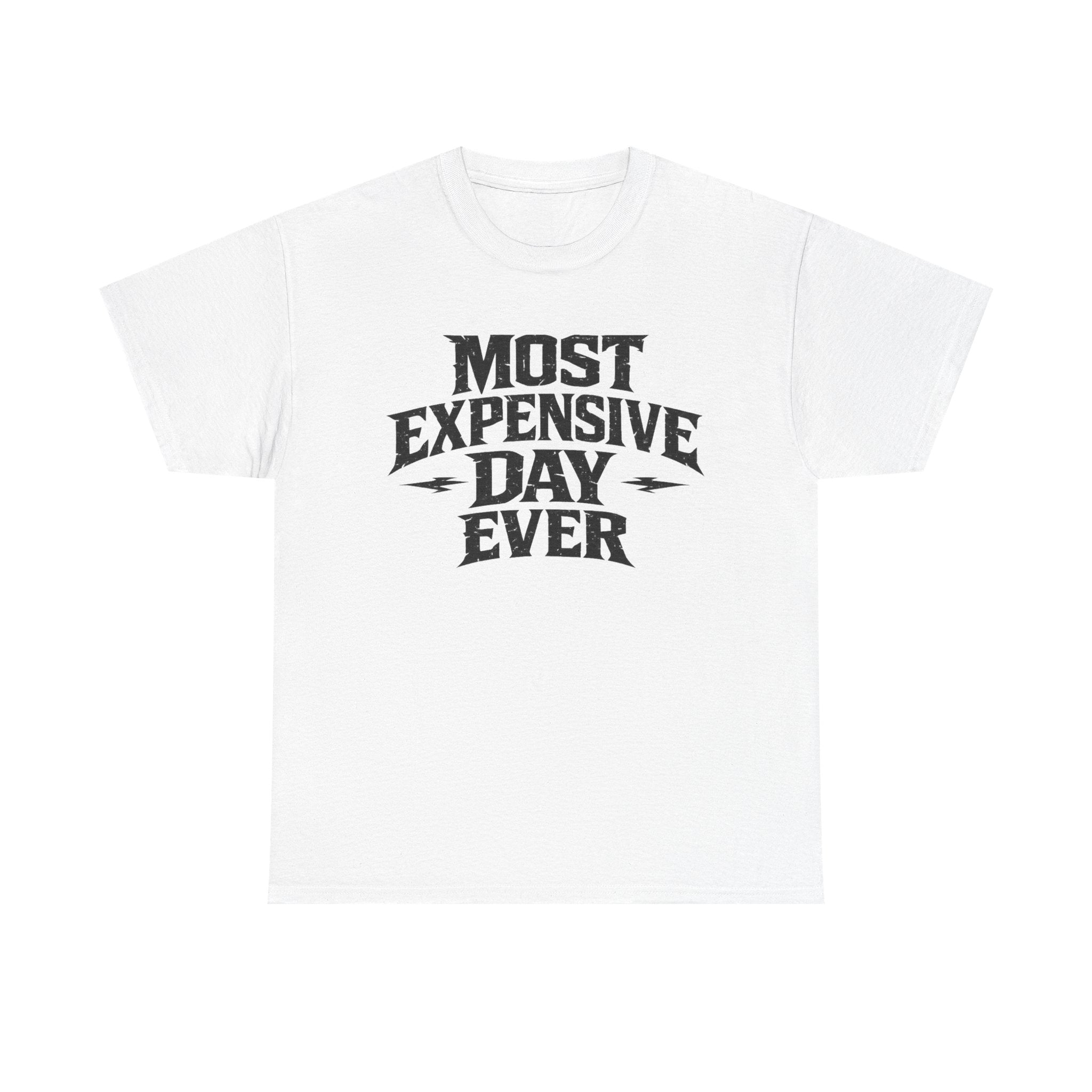 Theme Park Tee — "Most Expensive Day Ever" Graphic Shirt