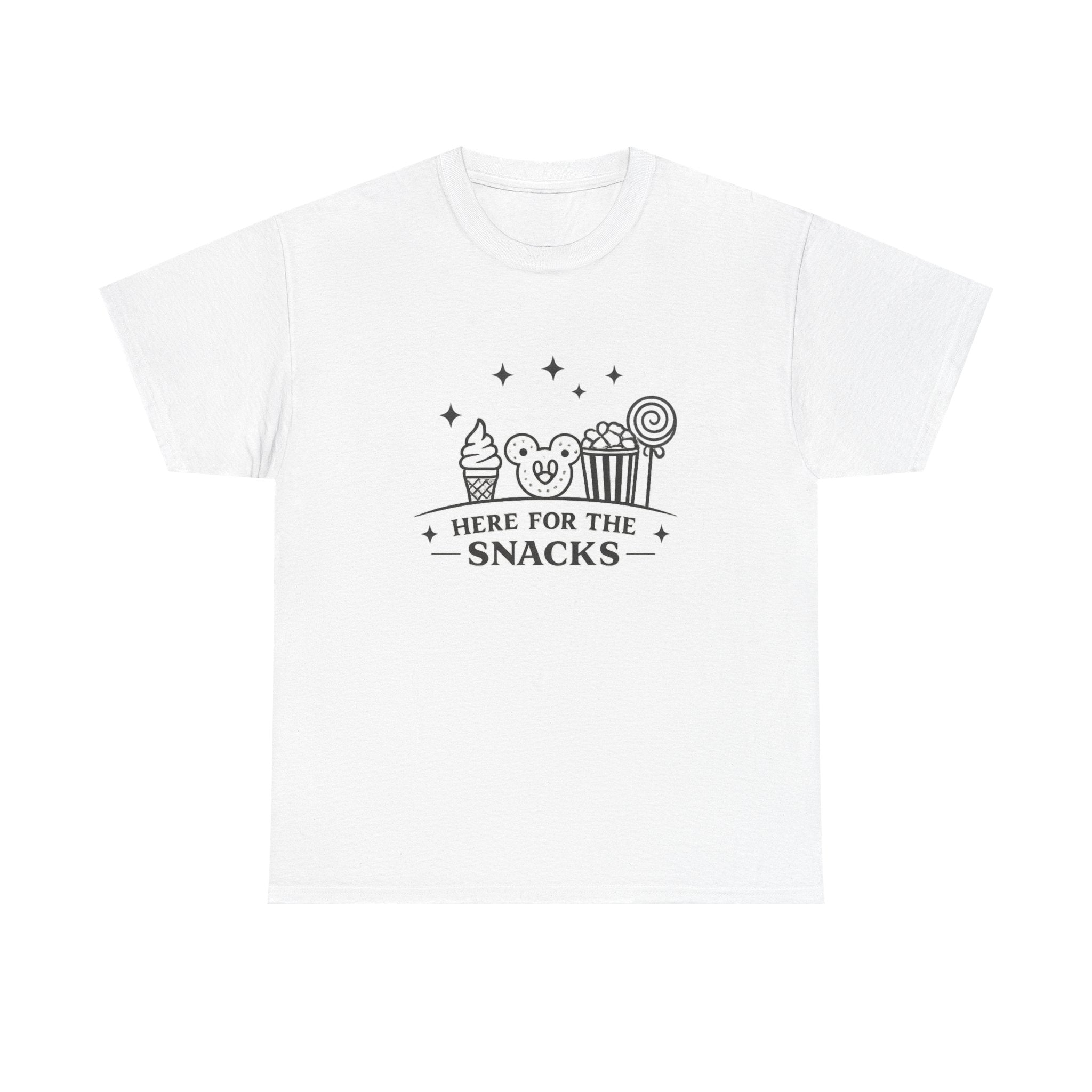 “Here for the Snacks” Theme Park T-Shirt