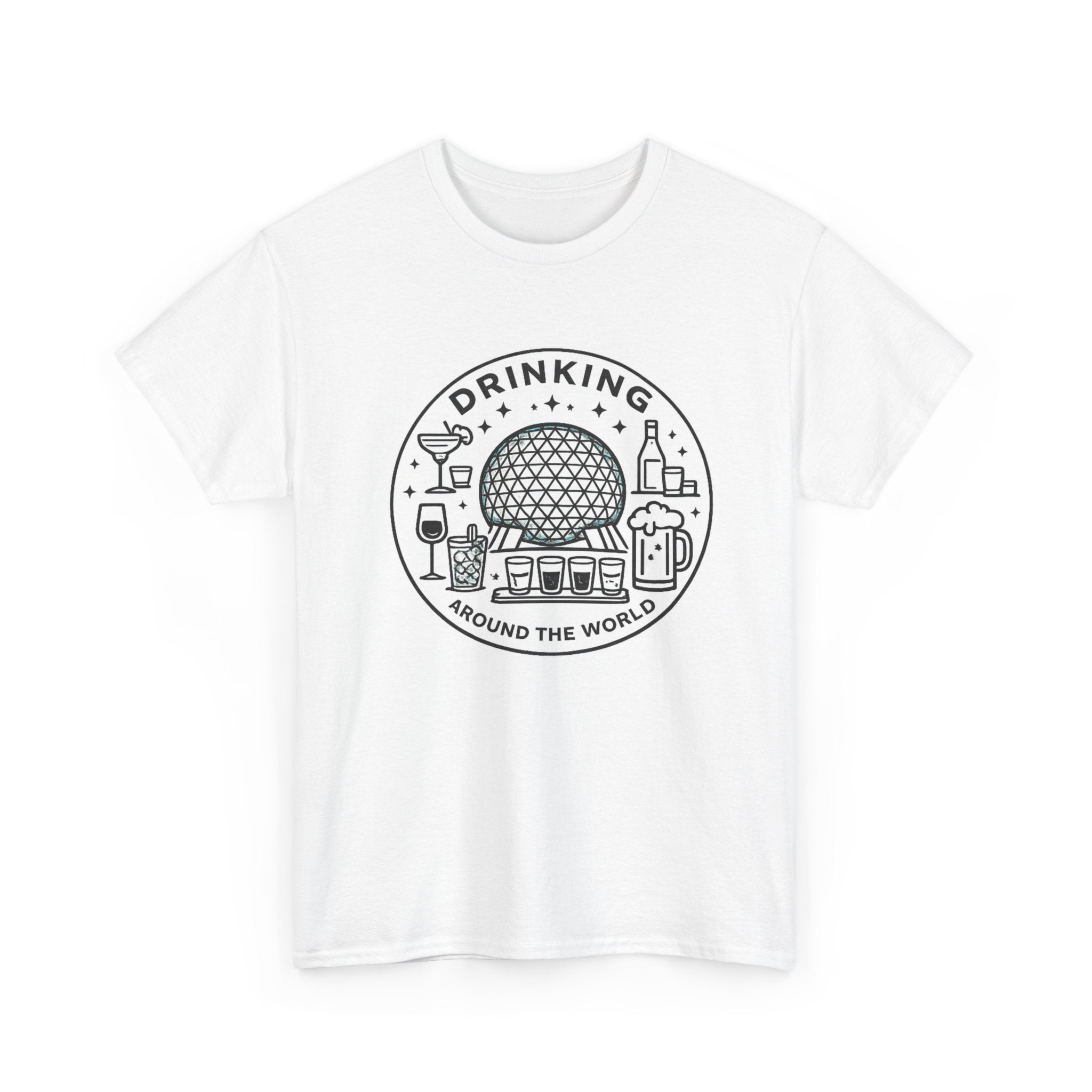 Drinking Around the World T-Shirt — World Traveler Graphic Tee