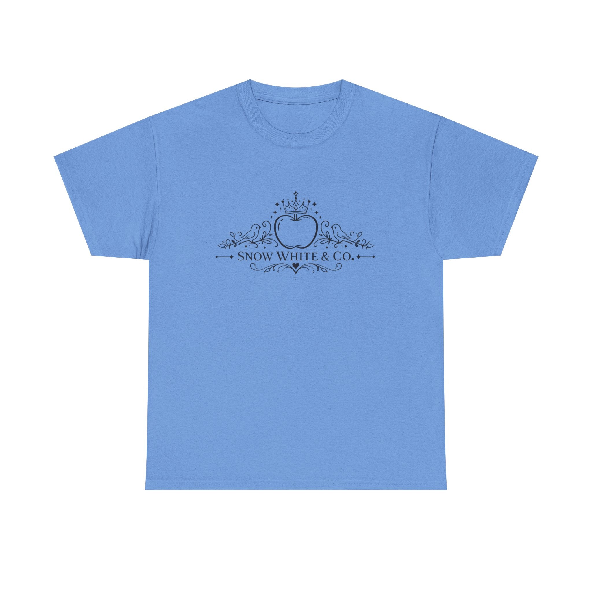 Snow White & Co. Vintage Logo Tee — Elegant Fairy Tale Graphic T-Shirt