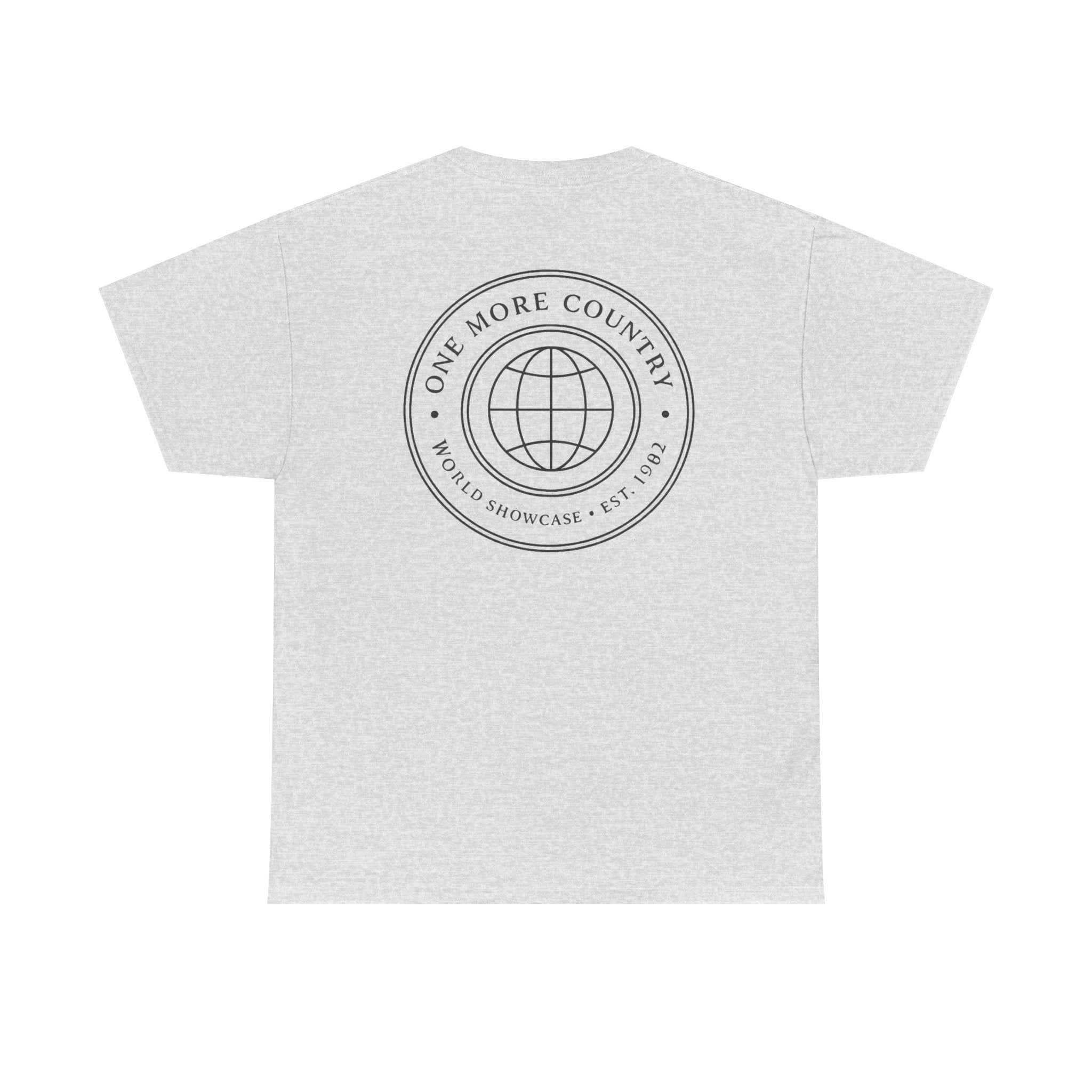 Drinking Around the World Theme Park Tee — "One More Country" Travel Bar Shirt