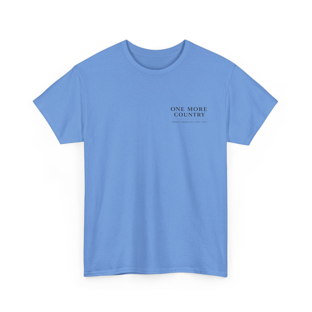 Drinking Around the World Theme Park Tee — "One More Country" Travel Bar Shirt