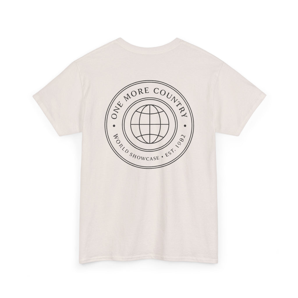 Drinking Around the World Theme Park Tee — "One More Country" Travel Bar Shirt