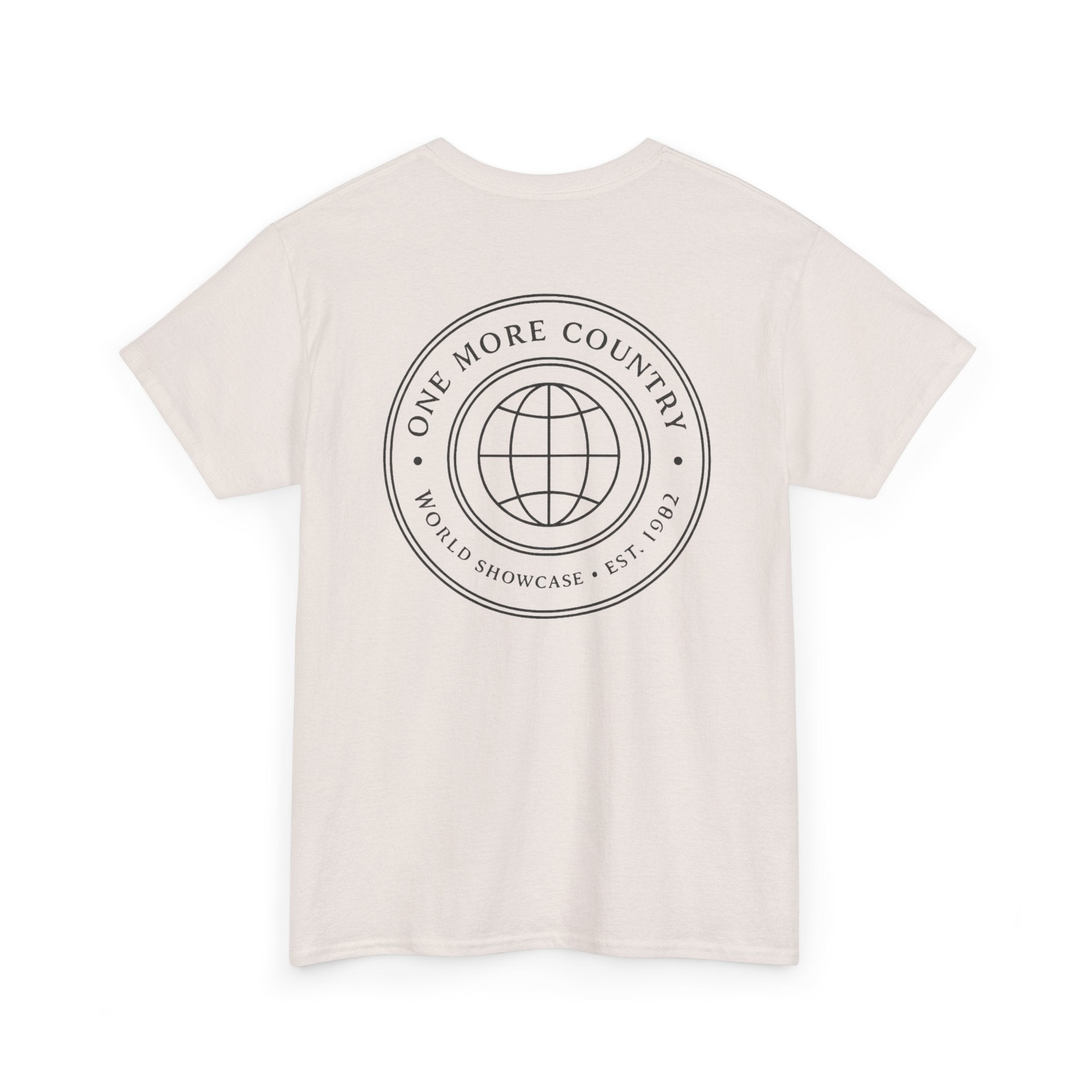 Drinking Around the World Theme Park Tee — "One More Country" Travel Bar Shirt