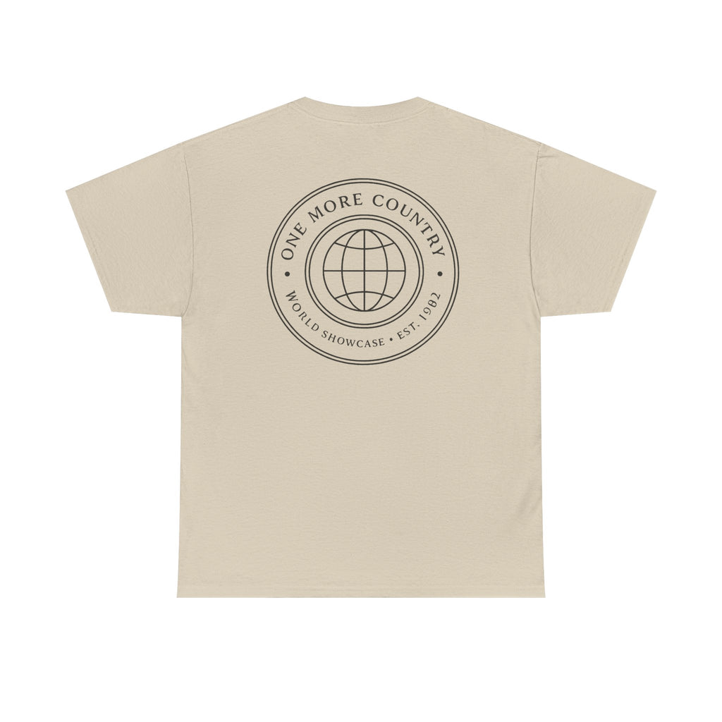 Drinking Around the World Theme Park Tee — "One More Country" Travel Bar Shirt
