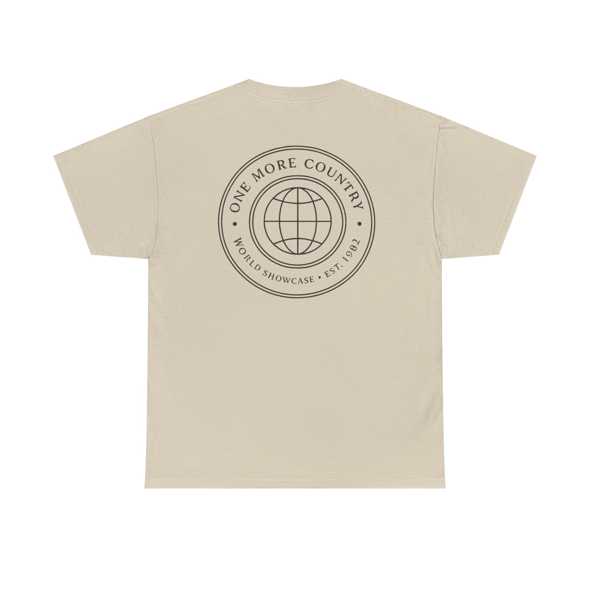 Drinking Around the World Theme Park Tee — "One More Country" Travel Bar Shirt