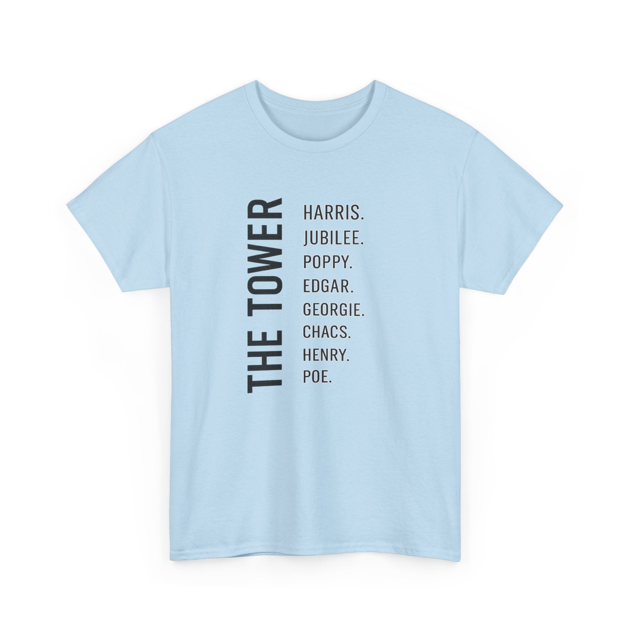 Tower of London Raven Names T-Shirt