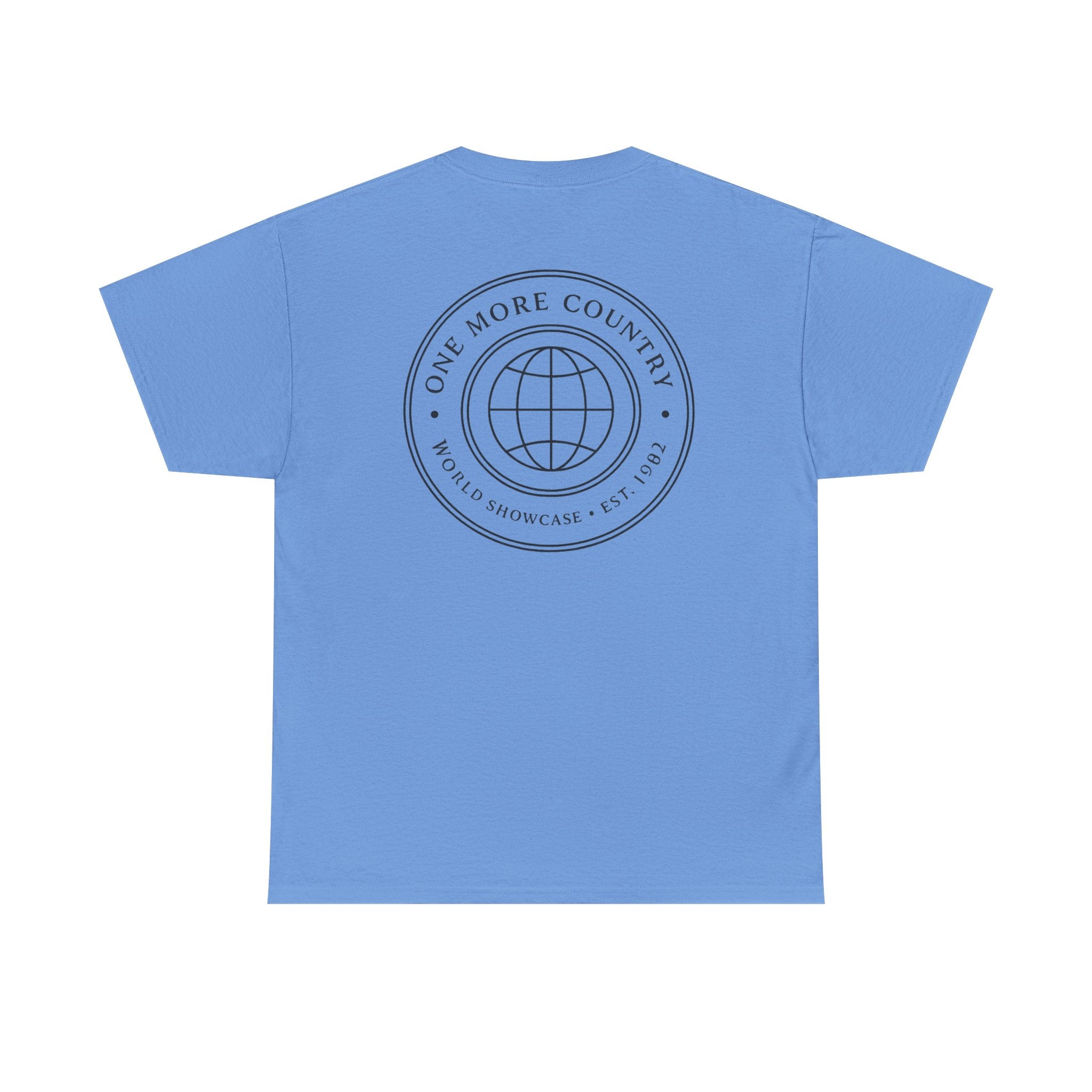 Drinking Around the World Theme Park Tee — "One More Country" Travel Bar Shirt