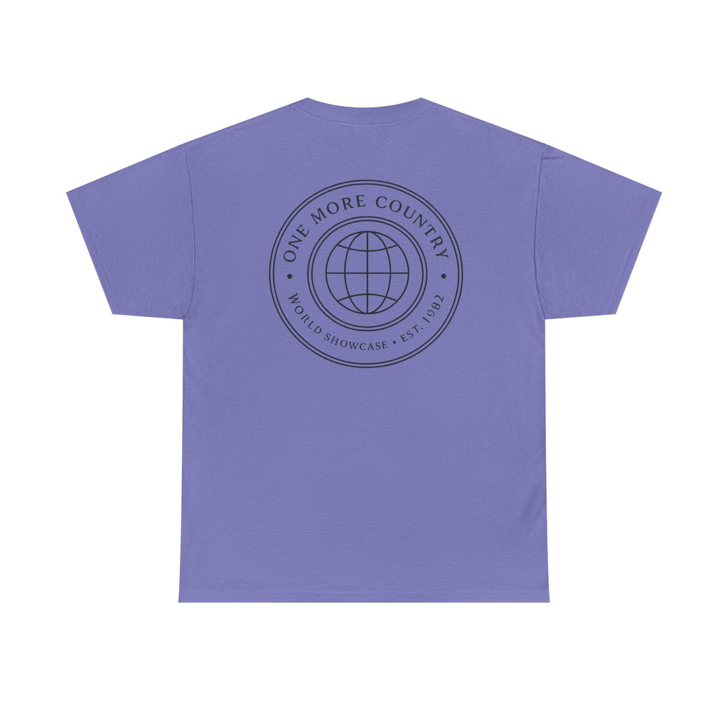 Drinking Around the World Theme Park Tee — "One More Country" Travel Bar Shirt
