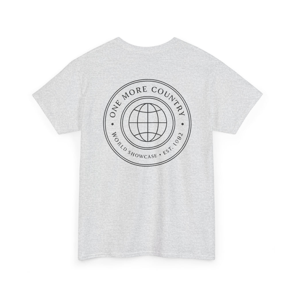 Drinking Around the World Theme Park Tee — "One More Country" Travel Bar Shirt