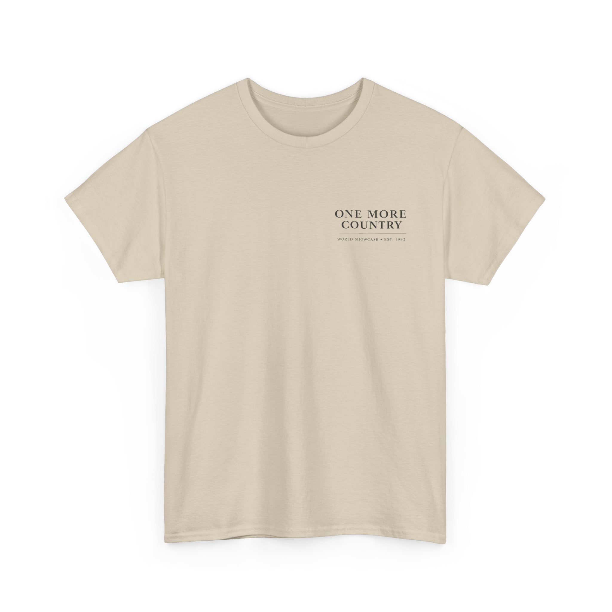 Drinking Around the World Theme Park Tee — "One More Country" Travel Bar Shirt