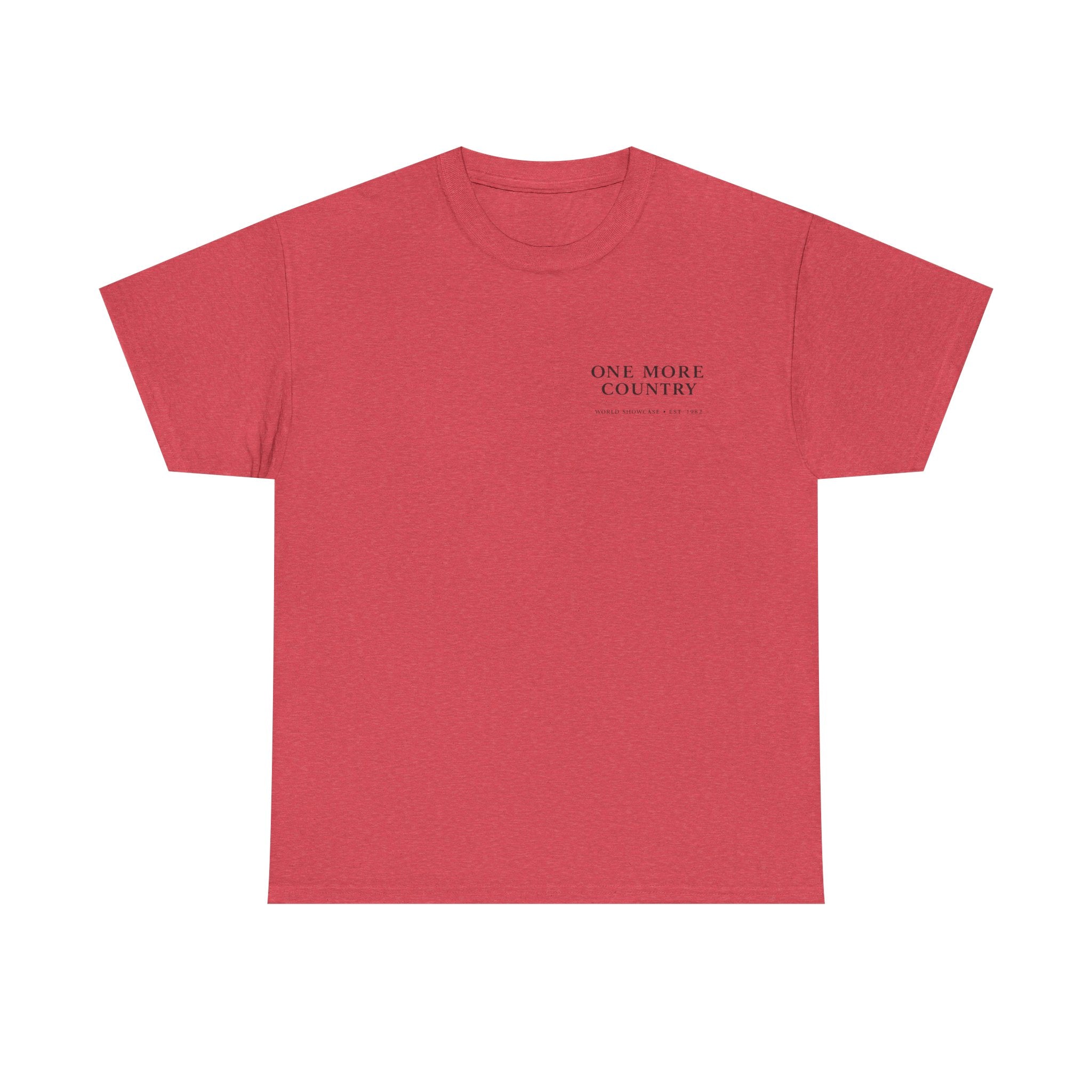 Drinking Around the World Theme Park Tee — "One More Country" Travel Bar Shirt