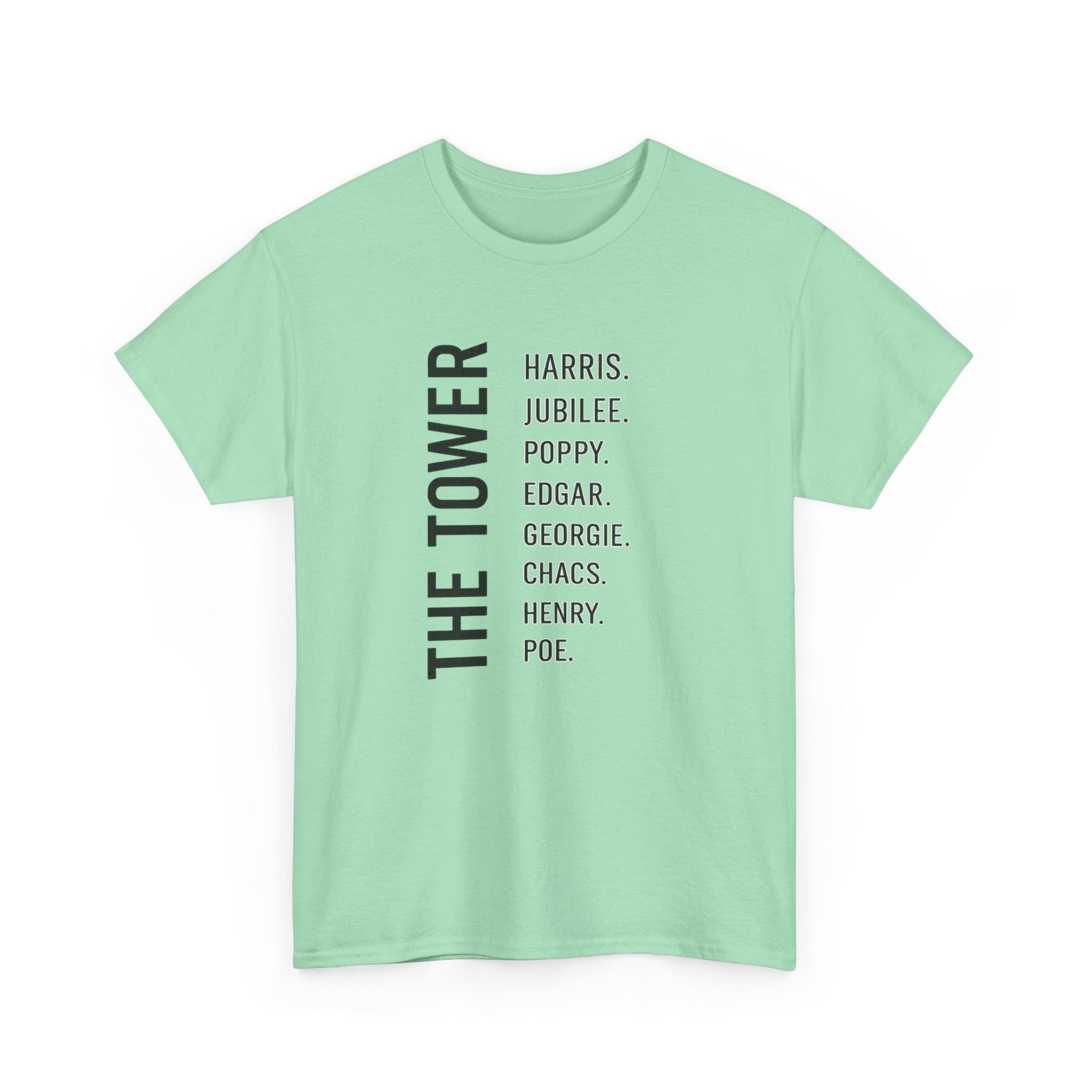 Tower of London Raven Names T-Shirt