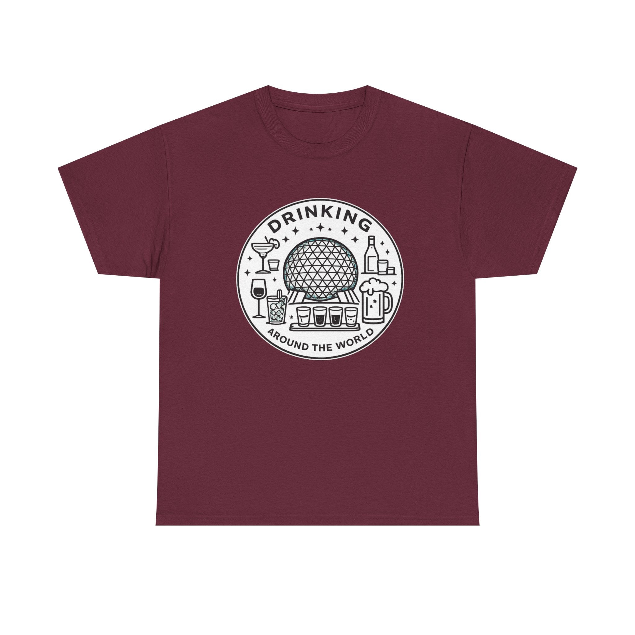 Drinking Around the World T-Shirt — World Traveler Graphic Tee