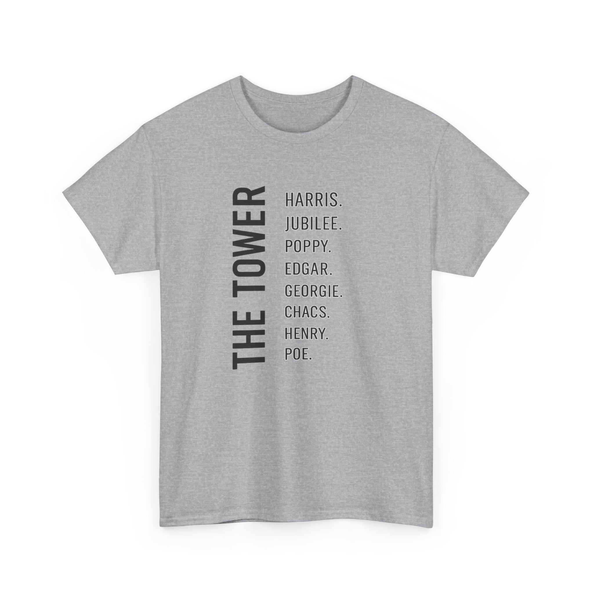 Tower of London Raven Names T-Shirt