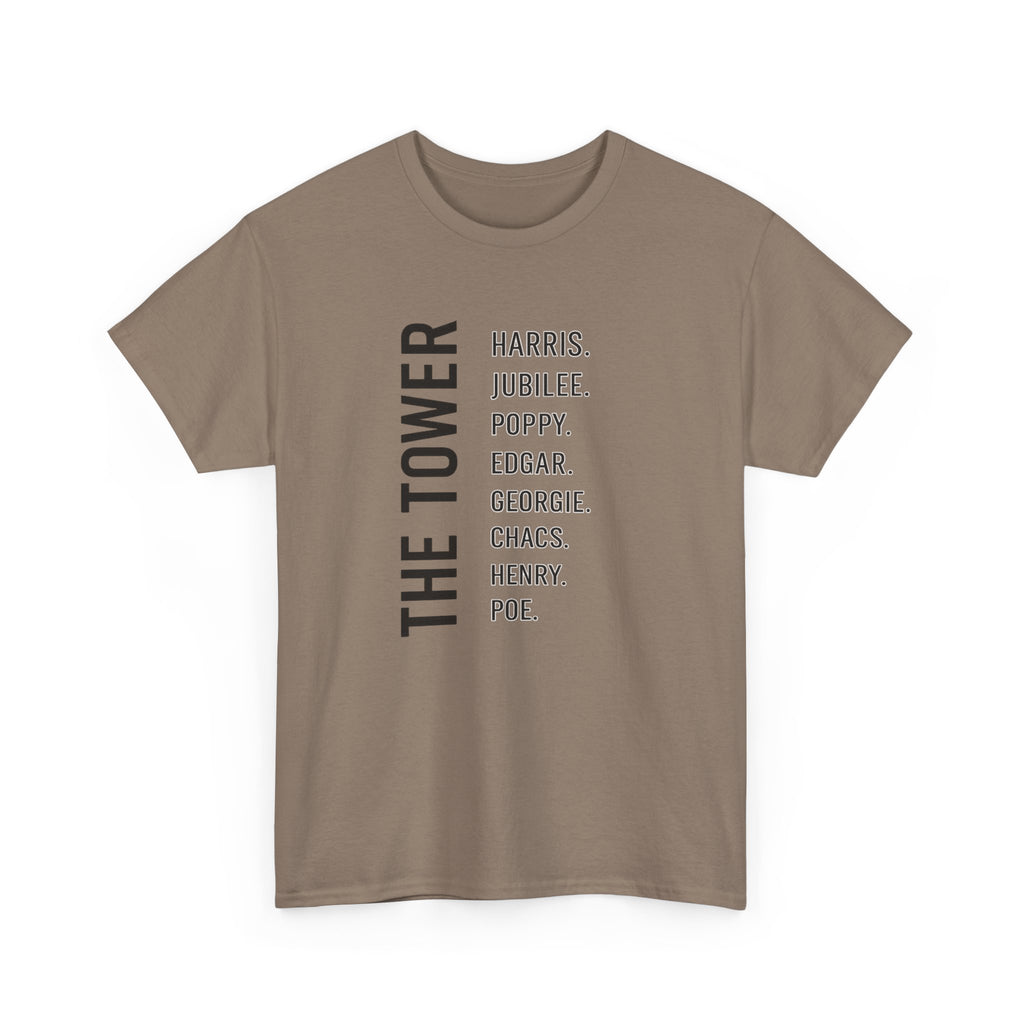 Tower of London Raven Names T-Shirt