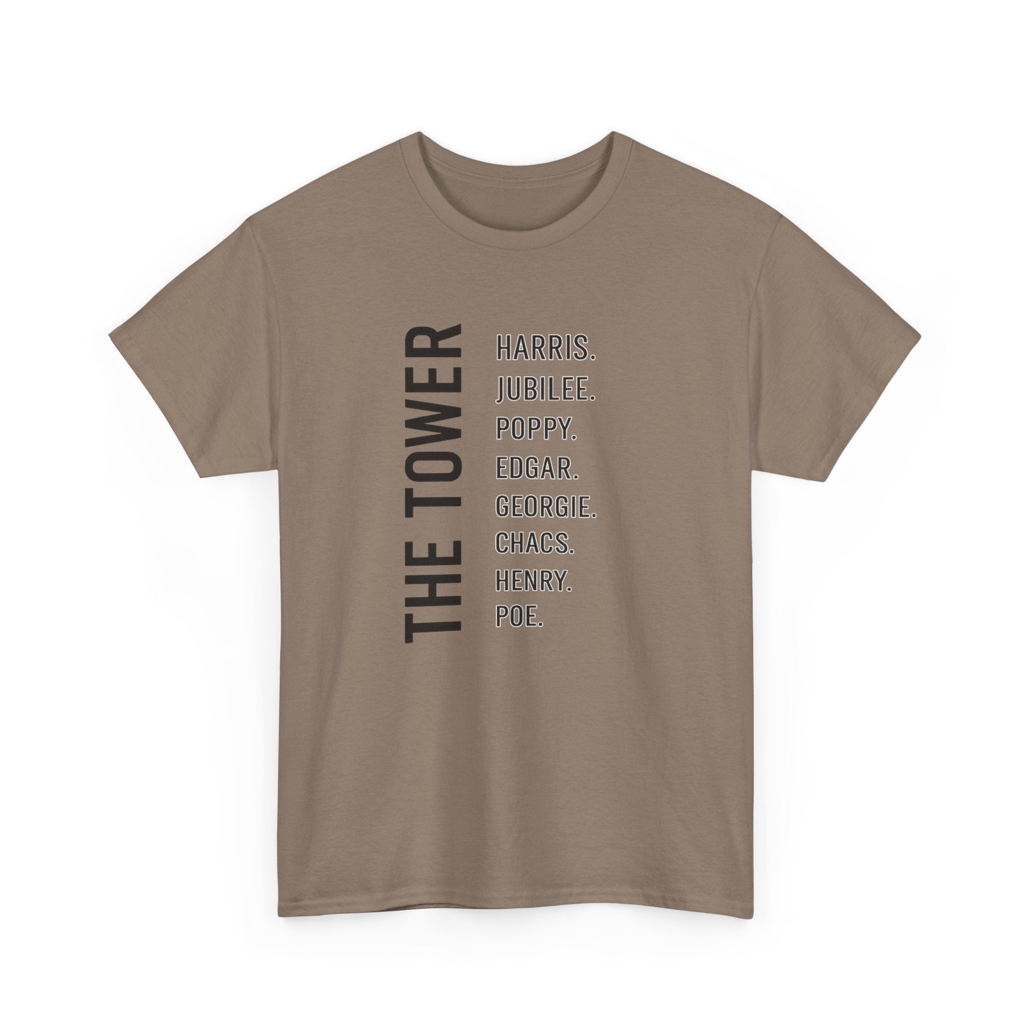 Tower of London Raven Names T-Shirt