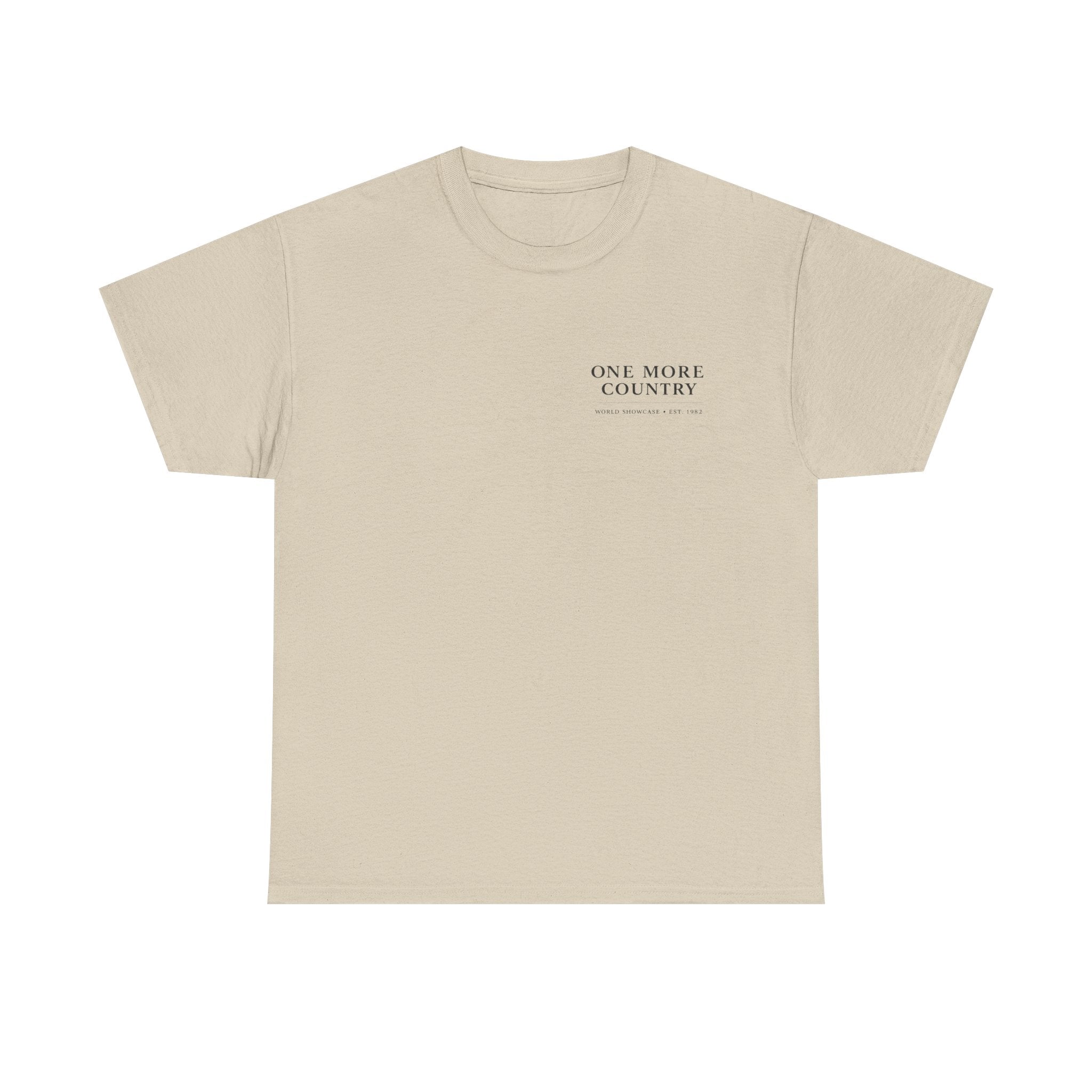 Drinking Around the World Theme Park Tee — "One More Country" Travel Bar Shirt